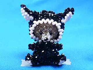 串珠材料包1414兔裝小熊-3mm水晶角珠