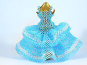 串珠材料包1080宁静双层蓬裙礼服-日本小珠