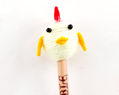 DIY木珠鉛筆材料包-小雞