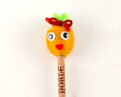 DIY木珠鉛筆材料包-胡蘿蔔
