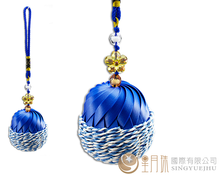 平安福铃吊饰材料包-1入-蓝