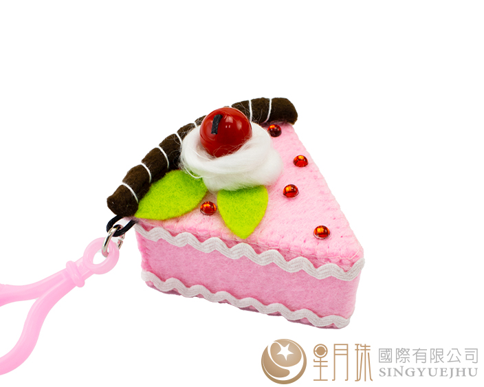 DIY切片蛋糕吊飾-1入草莓
