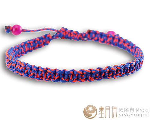 DIY簡單手編手環材料包-粉/藍(A0010)