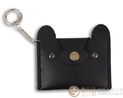 合成皮熊熊卡套-黑色01(B004)