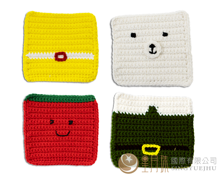 DIY鈎針基礎杯墊材料包-1入(C0035)