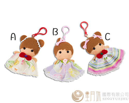 可愛大頭娃娃鎖扣-1入(D0013)