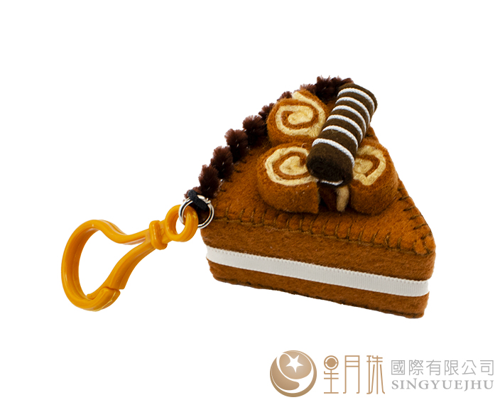 DIY切片蛋糕吊飾-1入 巧克力(D0062)
