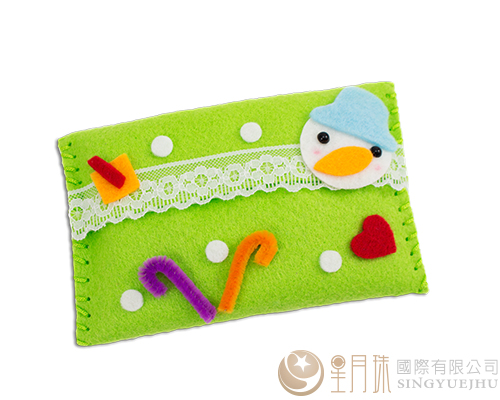 DIY不織布-可愛聖誕面紙套-果綠(D0034)
