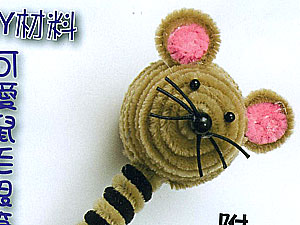 Y25毛根材料包-可愛鼠毛根筆(J0012)