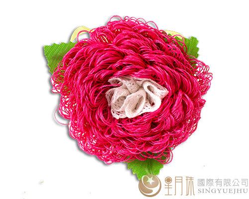 DIY圖騰織帶康乃馨胸花-桃粉(Z0013)