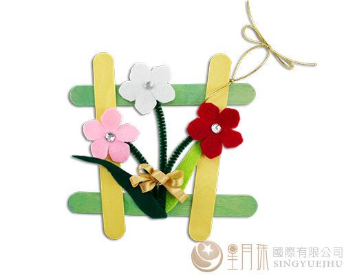 DIY半立體不織布花朵-C款(日日春)(L002)