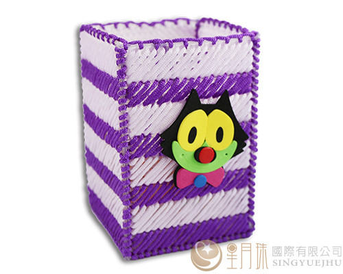 可愛筆筒-紫色(K004)