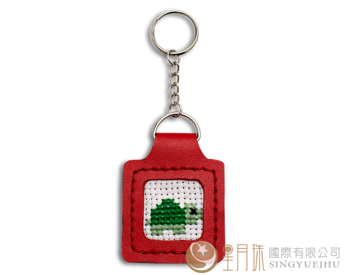 十字绣钥匙圈-红5(K001)