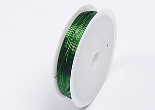 銅線-0.5mm-綠色-約28尺
