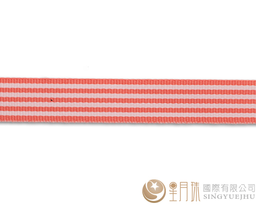 条纹-罗纹缎带-5分-75尺 玫瑰粉