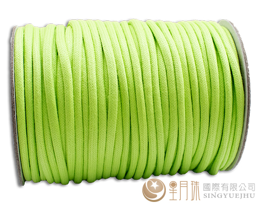 仿皮繩4mm-螢光綠