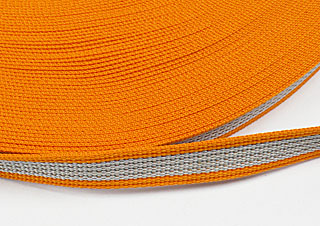 織帶-15mm-橘+灰色