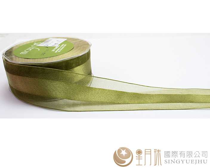 紗帶-4cm-橄欖綠