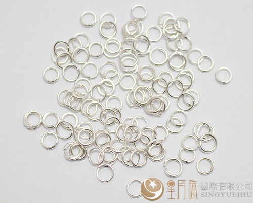 單圈4mm-銀-0.5兩