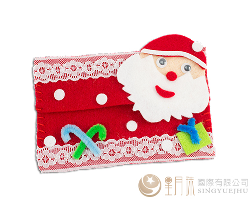DIY不織布-可愛聖誕面紙套-紅色