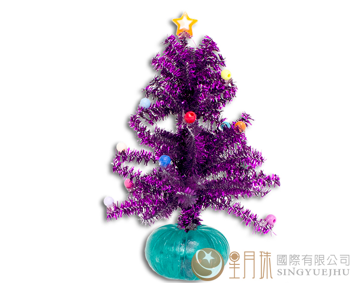 可爱圣诞树材料包-紫