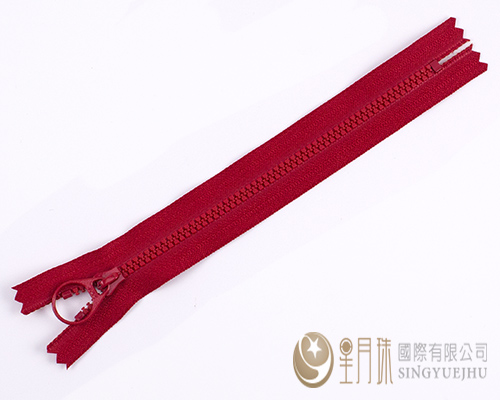 塑鋼拉鍊-15cm-大紅色