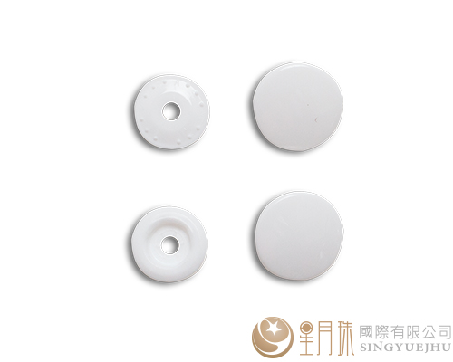 塑膠壓釦-10mm/100入-白