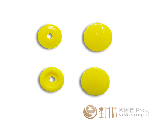 塑膠壓釦-12mm/100入-黃