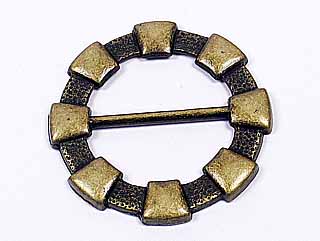 A級古銅圓型花紋環-1入