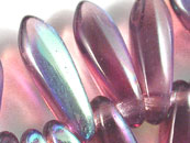 3*10mm劍形珠-紫彩