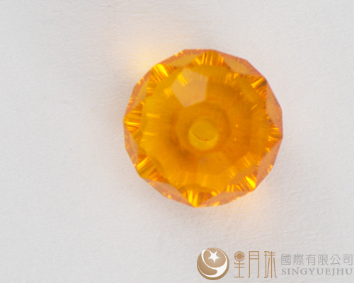 捷克扁圆珠8*5mm-金黄色