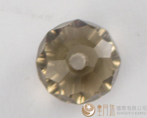 捷克扁圓珠8*5mm-墨橄綠色