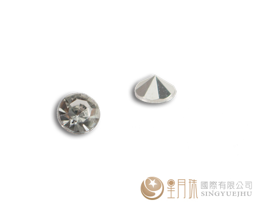 A级压克力尖底钻-透明色-4.5mm-10入