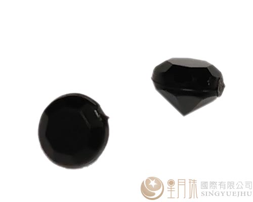 A級壓克力圓錐鑽-黑色-4.5mm-10入